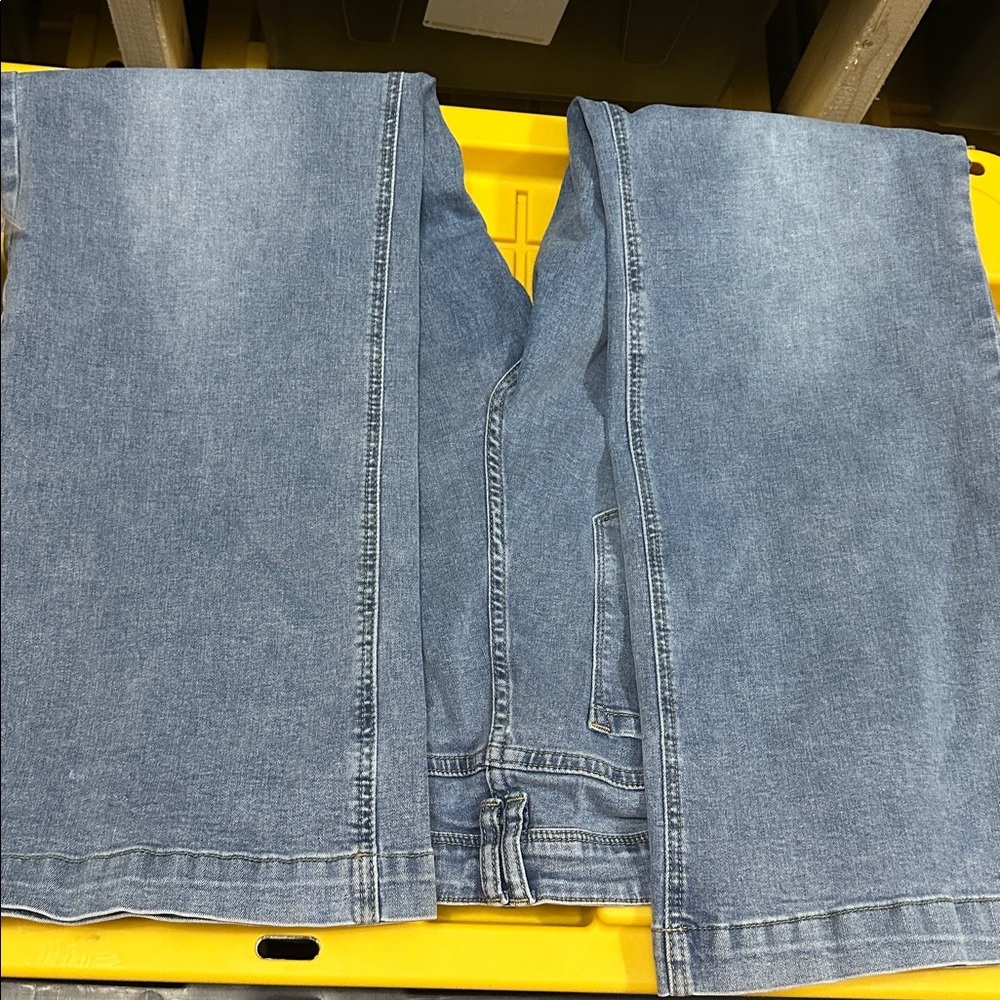 Womens Plus Size Bootcut Jeans Women's High Stretch Straight Jeans Size 2XL - Picture 4 of 7
